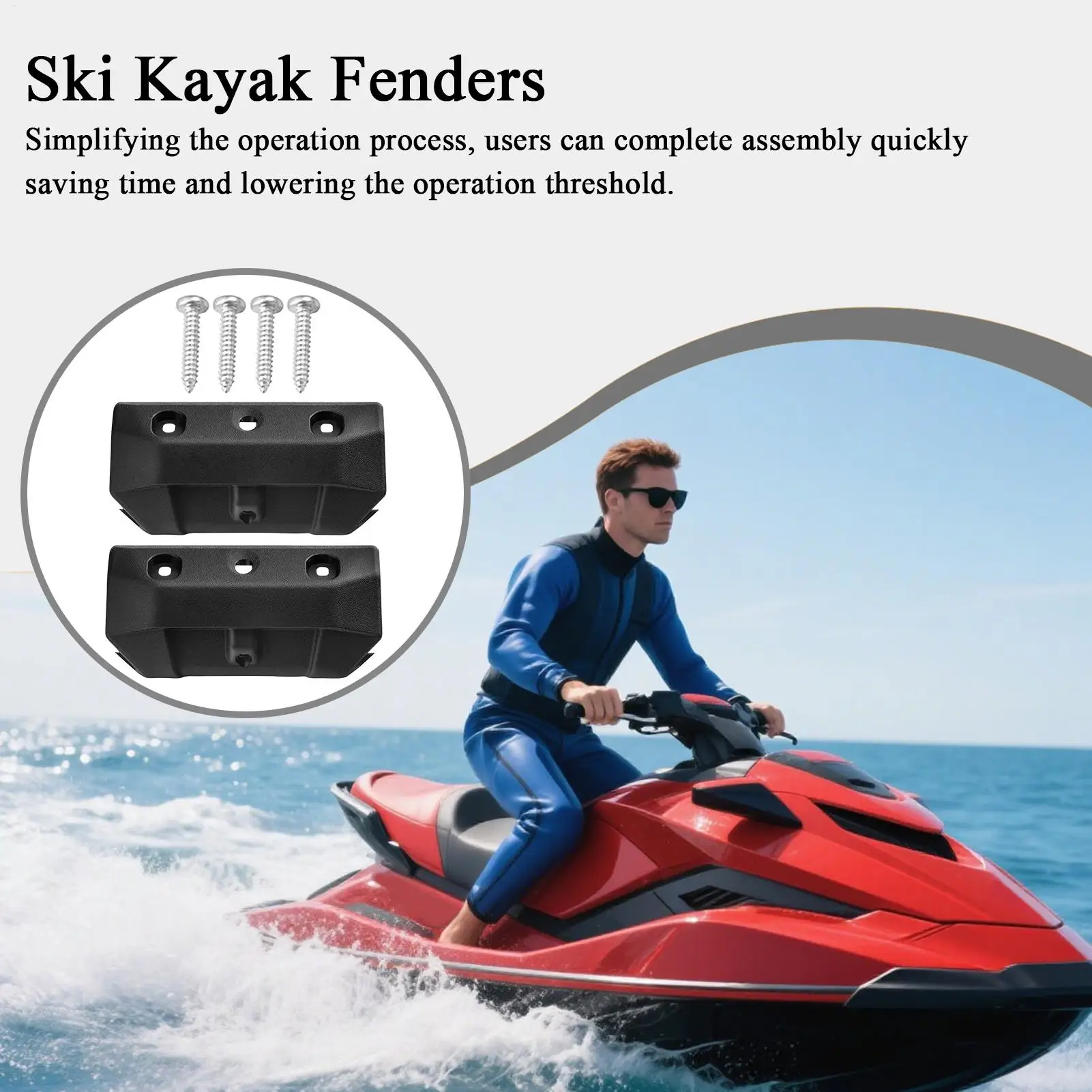 

Pontoon Boat Bumpers Plug-on Boat Dock Bumpers For Docking Heavy-Duty Protector Cushioning For Fishing Boating Skiing Cruising