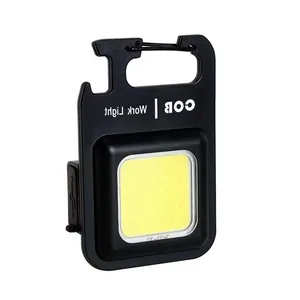 Многофункциональный компактный рабочий светильник COB, портативный светильник для брелока, магнитный аварийный светильник для обслуживания