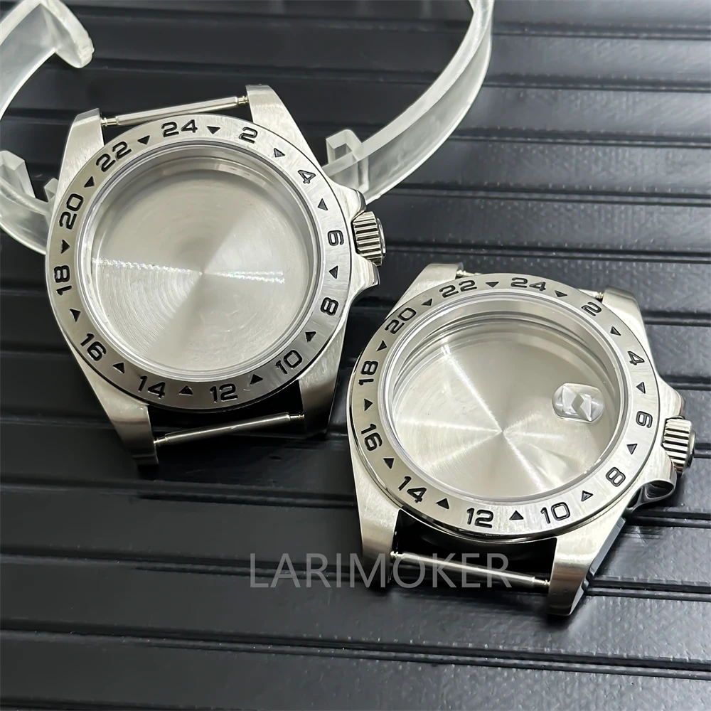 BLIGER casing baja tahan karat kaca safir casing 42mm dengan gerakan ETA2836 Miyota8205 8215 DG2813 3804