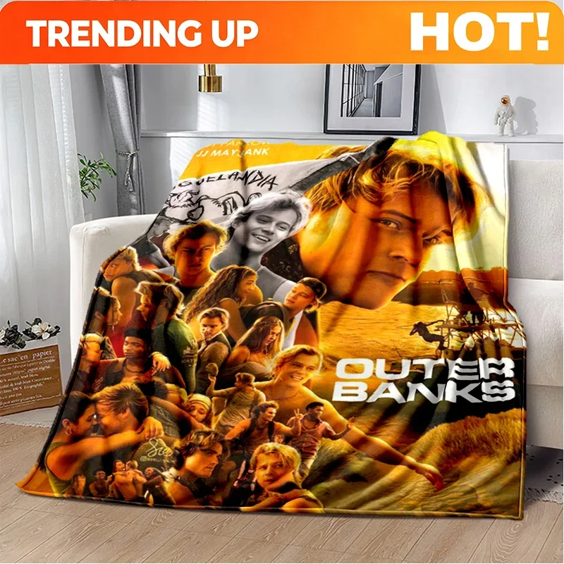 Custom 29 Style New Rudy Pankow JJ Maybank Star Flannel Blanket,Soft Throw Blanket For Home Bedroom Bed Sofa Travel Cover Kid Gi