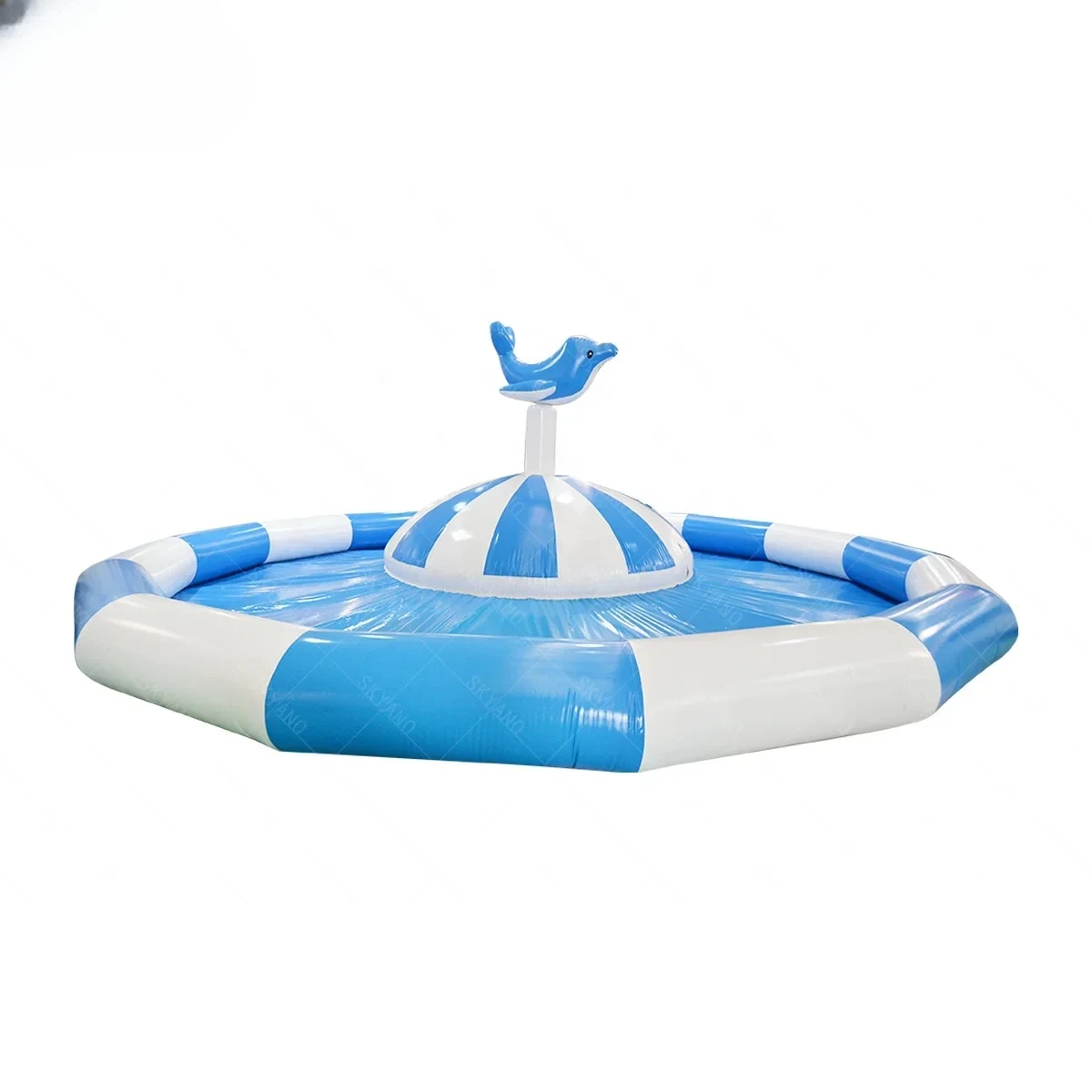 Diam 10m(33ft) Dolphin Inflatable pool with fountain inflatable pool for sale