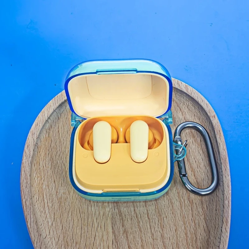 Custodia trasparente per auricolari per Anker Soundcore P30i Custodia antiurto di lusso per Oundcore P30i Custodia protettiva in TPU con portachiavi