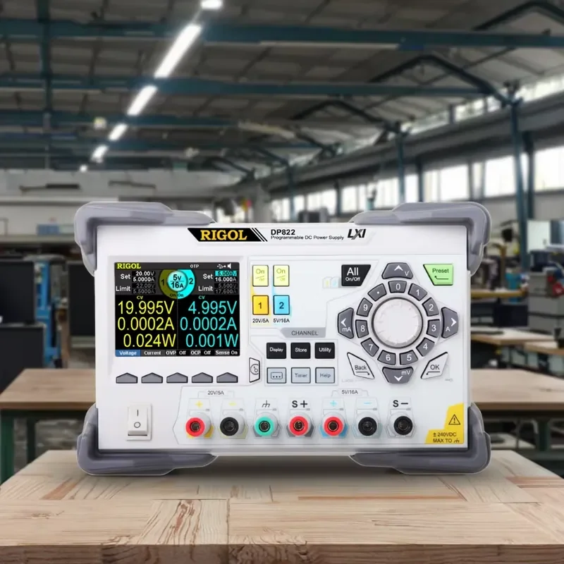 DP822 2-Channel Programmable Linear DC Power Supply (30V/3A + 5V/3A, 195W)