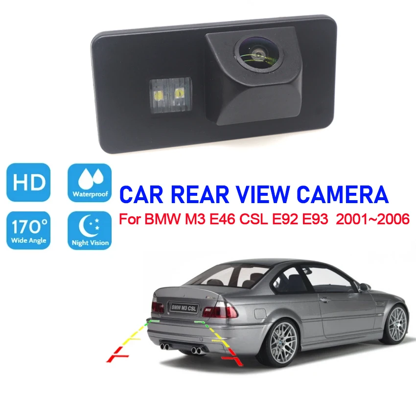 Car wireless Rear View Camera For BMW M3 E46 CSL E92 E93  2001 2002 2003 2004 2005 2006 CCD Full HD Car Reverse Parking Camera