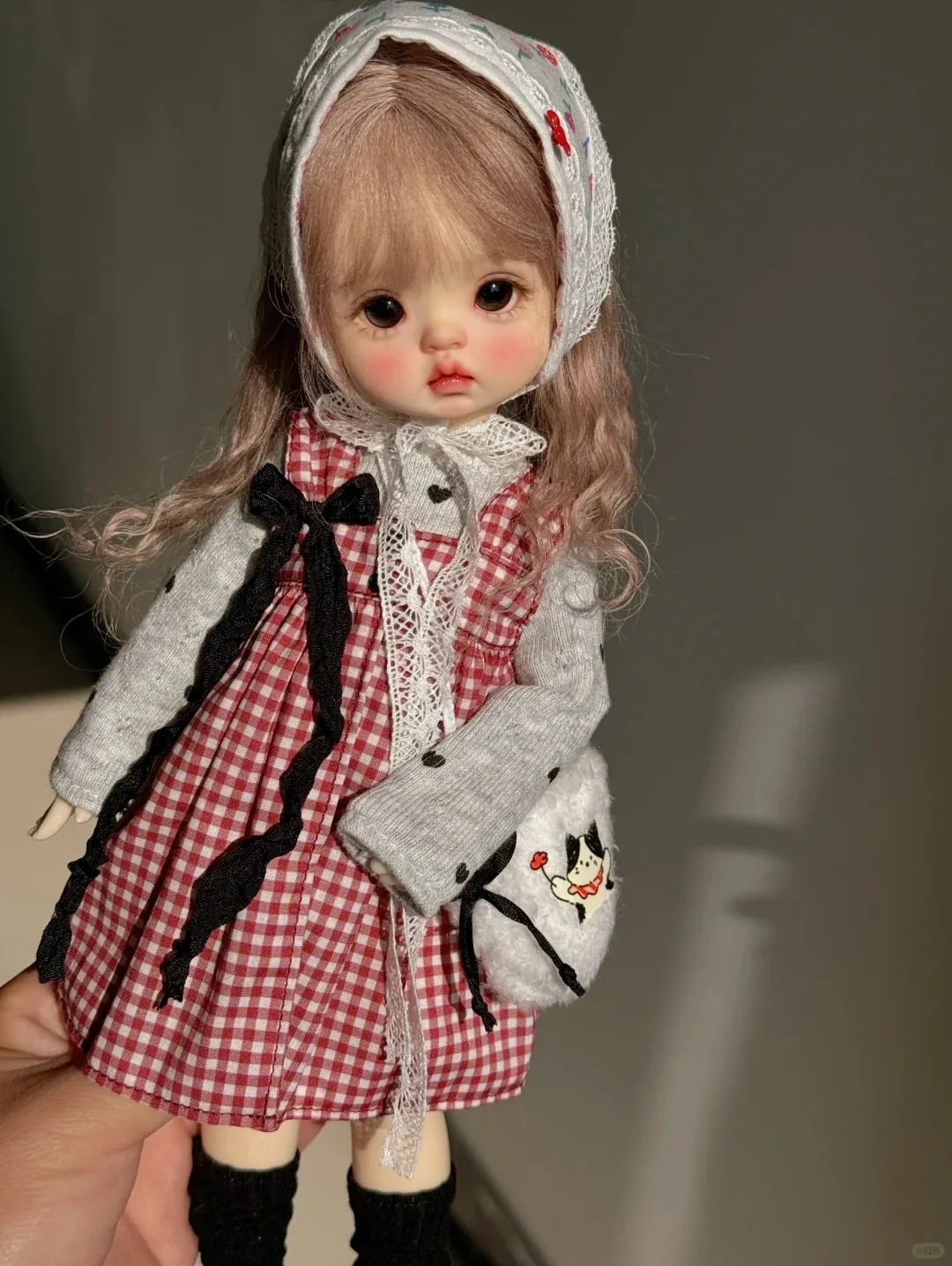 In stock 1/6 26cm qianqian yuanbao BJD sd Doll Big Head Resin Material DIY Accessories Child Toys Girl Gift