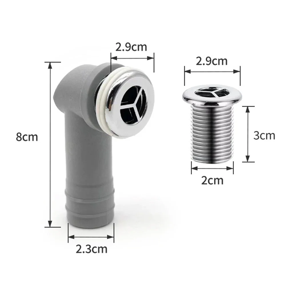 Kitchen Sink Drain Stopper 2in1 For Smell Prevention And Easy Disposal Made From Robust PVC And Stainless Steel