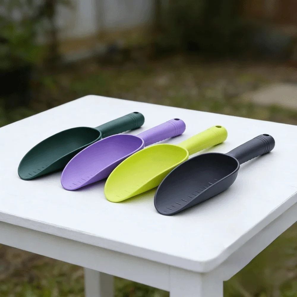 Multifunctional Garden Shovel Plastic Thickened Soil Loosening Shovel with Scale Durable Plant Shovel Flower Vegetables Planting