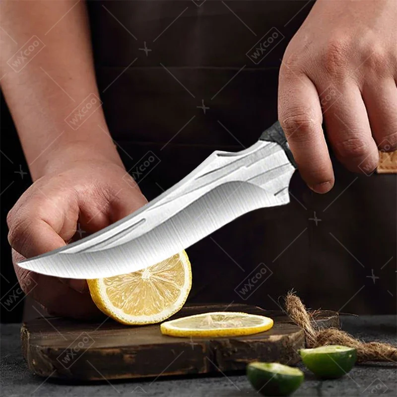 Multifunctional Butcher Boning Knife BBQ Beef Meat Fruit Cutting Hand Forged Cleaver Durable Kitchen Chef Knife for Cooking