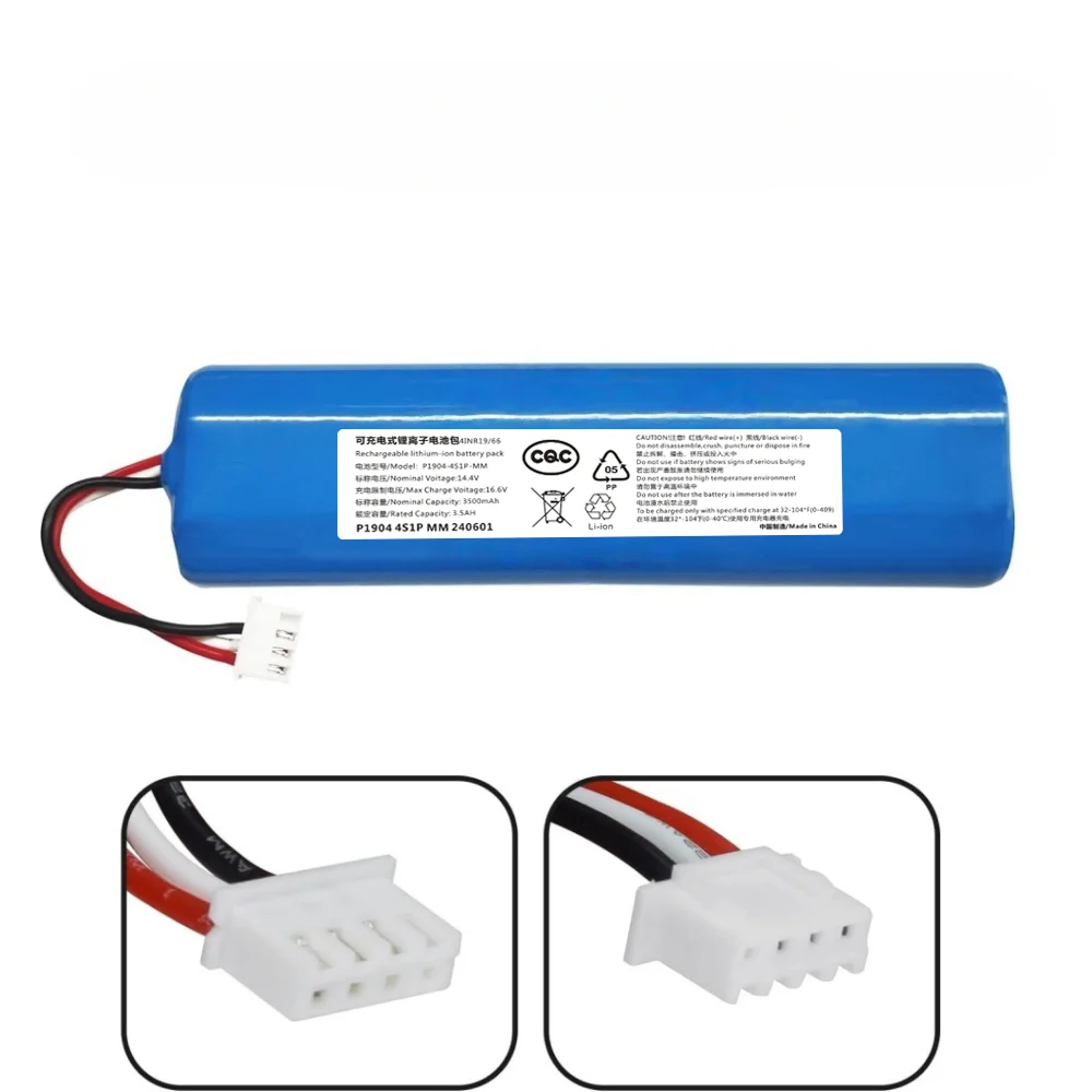 

14.4V 3500mAh High Capacity Battery for Ecovacs Deebot Ozmo 900/901/905/920/930/937 N8 Pro Vacuum.