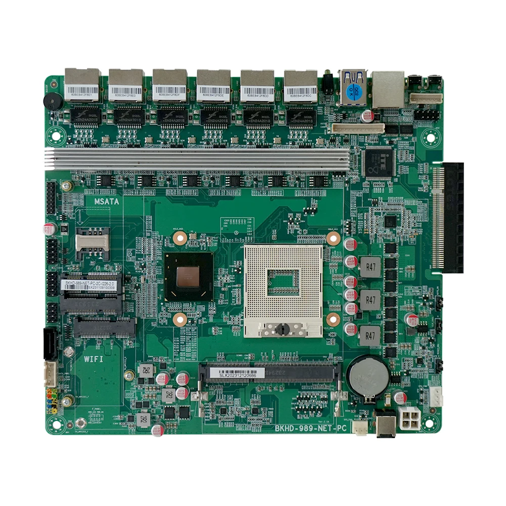 

IKuaiOS Multi Ethernet Port Gigabit 2.5G Ivy Bridge 3rd Gen Core i3 i5 i7 for Network Firewall Router Motherboard BKHD 989NP 6L