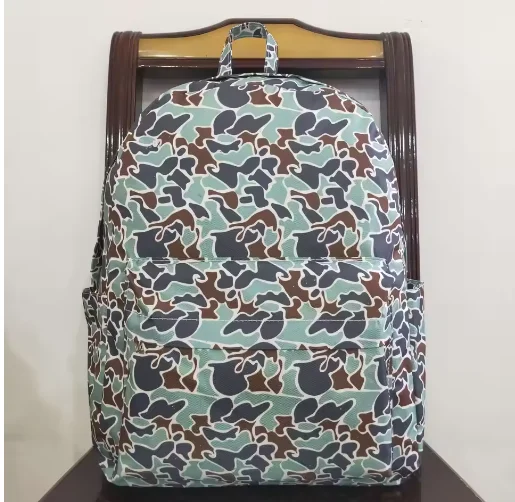 

Embroidery Baby Kids Boys Camo Ducks Dog Hunting Backpack Zipper Back Bags Toddler Children Outdoor Portable Daypack