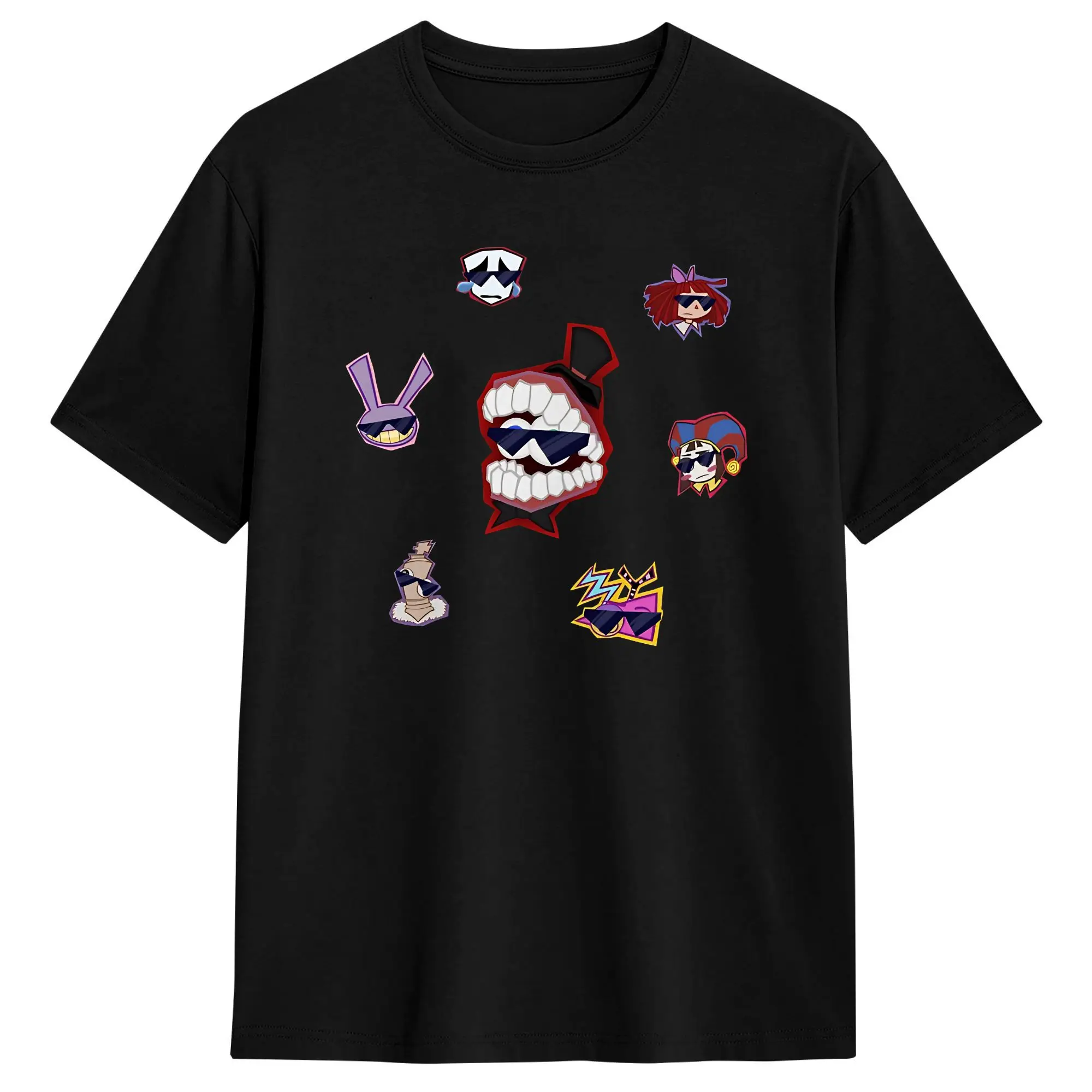 Unique Amazing Circus Jax TADC Rabbit T-Shirts Men O Neck Pure Cotton T Shirts  Short Sleeve Tee Shirt Gift Idea Tops