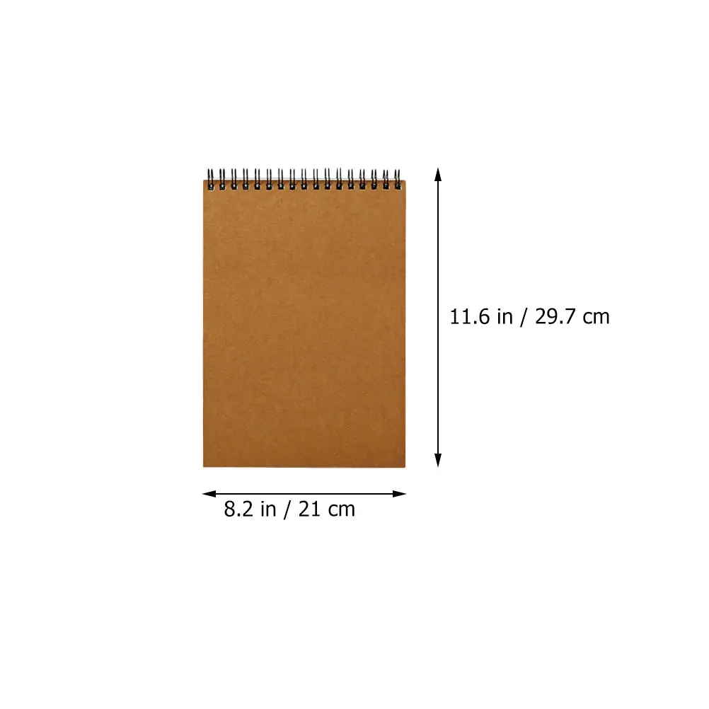 

2 Pcs Diary Notebooks Blank Drawing Wedding Spiral Coil Paper Composition