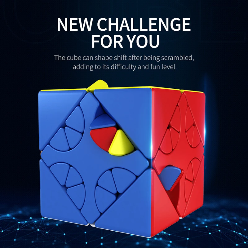 MoYu MFJS MeiLong Mixup Skewb Cube, Stickerless High‑Difficulty Irregular Puzzle Toy Cubo Magico