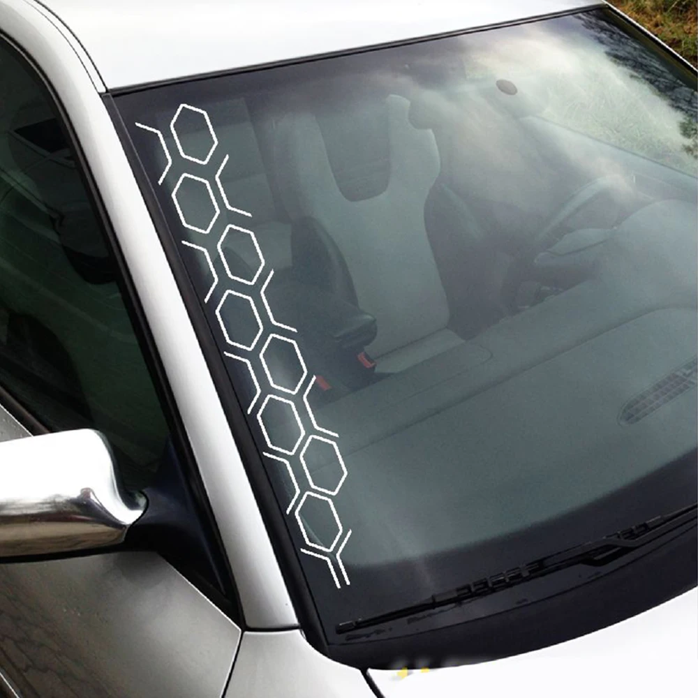 

Diamond Honeycomb Car Sticker Decal for Auto Vehicle Windshield Windscreen Bumper Hood Bonnet Vinyl Decor
