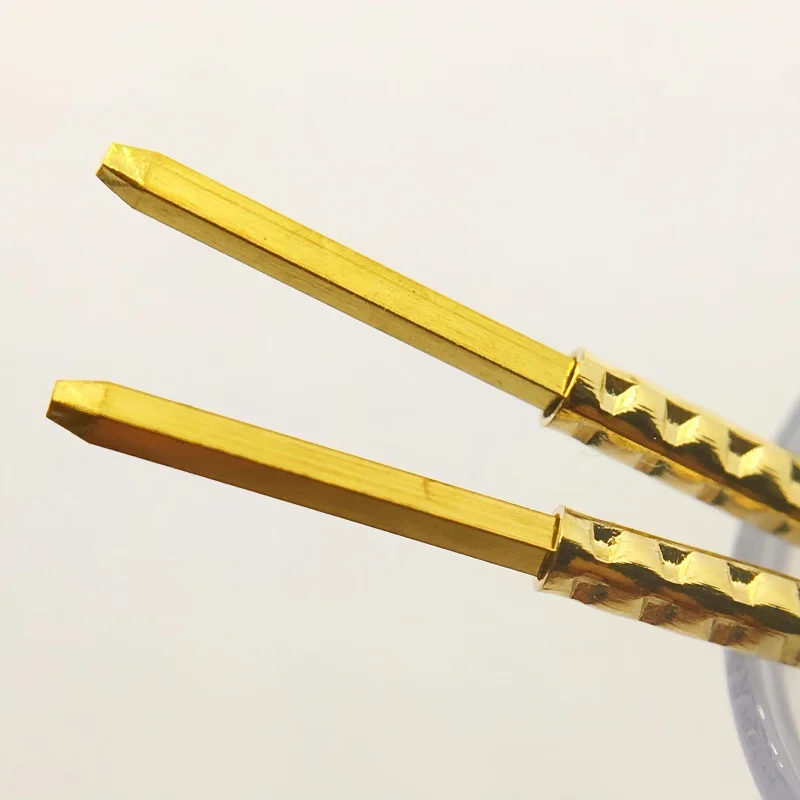 20/100PCS R75-1W Test Pin P75-B1 Receptacle Brass Tube Needle Sleeve Seat Wire-wrap Probe Sleeve Length 26.5mm Outer Dia 1.32mm