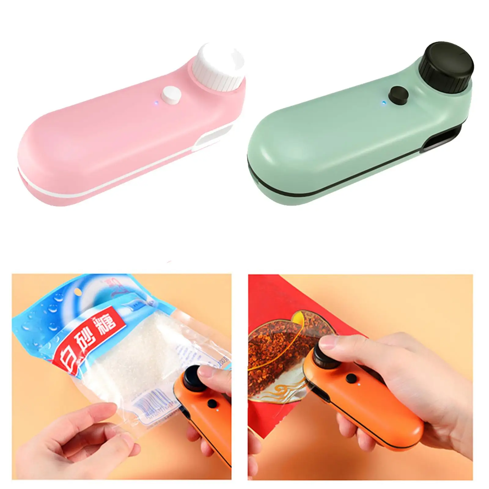 Sealer Drukafdichting Tweede sluitzak Resealer Sluitmachine Sluitcapper voor koekjes snackzakken Aardappel