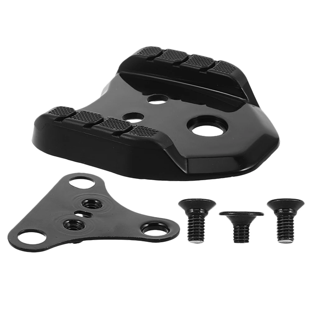 

Bicycle Cleats Locking Plate Pedal Converter Black Plastic Platform Adapter Road Bike Clipless Compatible Durable Material Easy