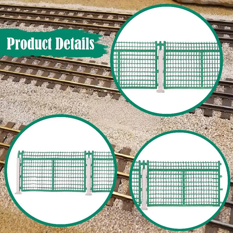Płot w skali HO 1:87, model płotu, akcesoria do makiet modelowych, scena dioramy, modelowa kolej, budowa modeli.