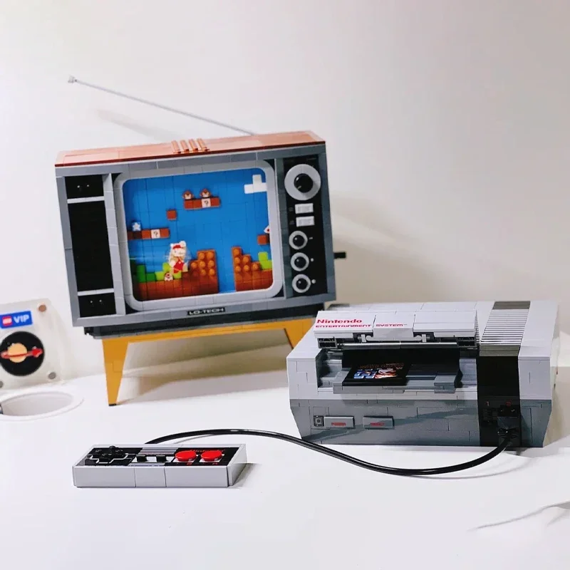 71374 أفكار سوبر NES تلفزيون لعبة وحدة التحكم نموذج Moc وحدات اللبنات الطوب عمل أرقام ألعاب أطفال تعليمية 2651 قطعة #1