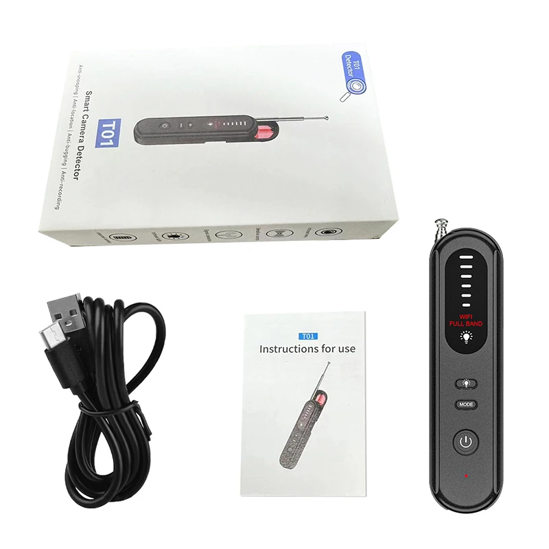T01 Wireless Detector 2023 New Upgraded Anti-eavesdropping And Anti-stealing GPS Car Positioning Signal Detector