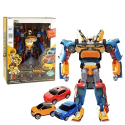 Hot!3 In 1 Tobots Transformation Robot Korea Cartoon Anime Deformation Car Airplane Toys for Child Christmas Gift