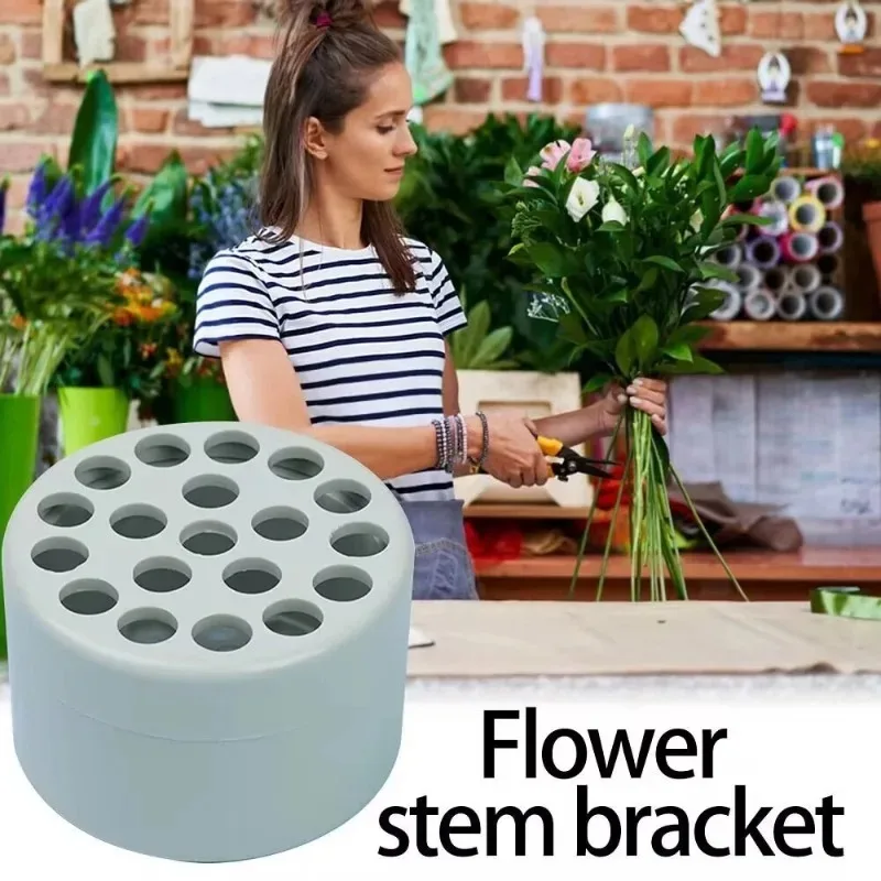 Flower Stem Bracket Bouquet Maker Plastic Flower Arranging Holder for Stem Fixation DIY Wreath Base Standing Support