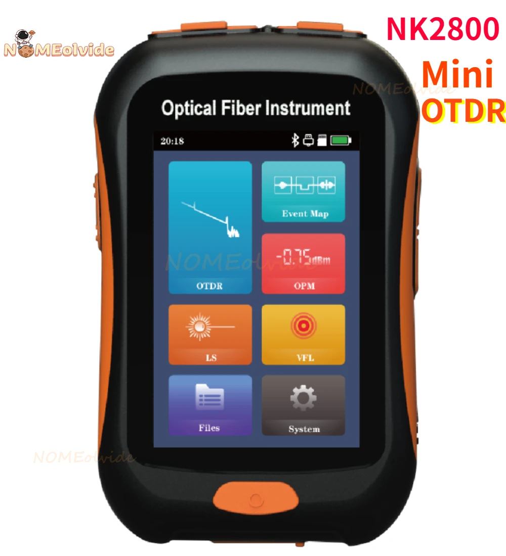 

OTDR NK2800 1550( 1490/1577)nm 20dB 80Km Fiber Optical Time Domain Reflectometer With Event map,Light Source15MW VFL OPM