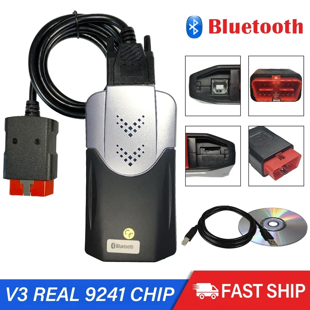 2021.11 For Auto V3.0 Multidiag NEC Relay Trucks For AMDS DELPHIS Car Diagnostic Tool With Keygen TCS Bluetooth OBD2 Scanner