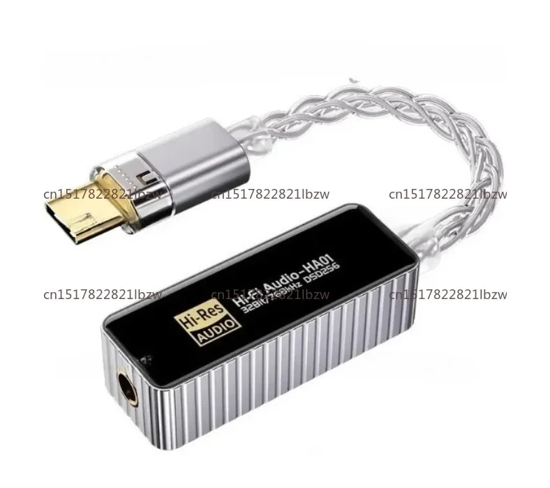 HA01 Dual Chip CS43198+CT7601 Portable USB HIFI &AMP Headphone Amplifier Lossless Portable Dongle DSD256 PMC 32Bit/762Hz