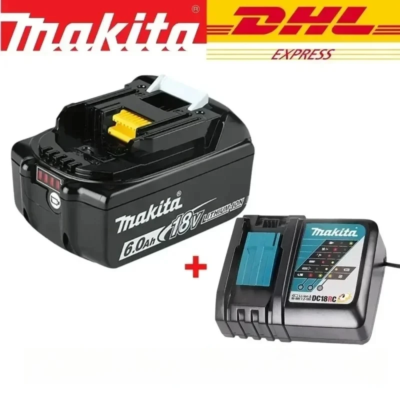 

NEW Makita 18V lithium battery, 6.0Ah rechargeable LED, for BL1860B BL1850B BL1840B BL1830B power tools battery replacement