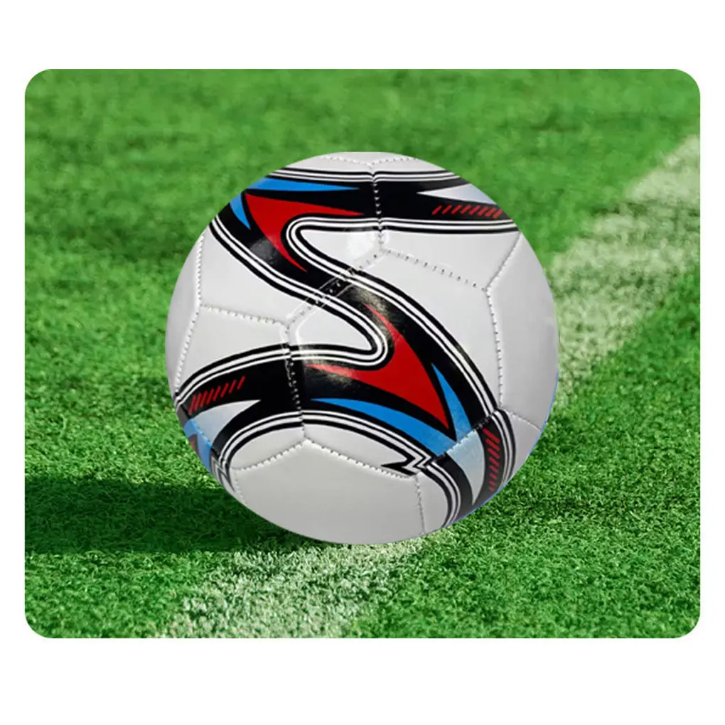 방수 PU 기계 스티치 축구공 사이즈 5 야외 활동용 뛰어난 내구성 축구 블루 사이즈 5