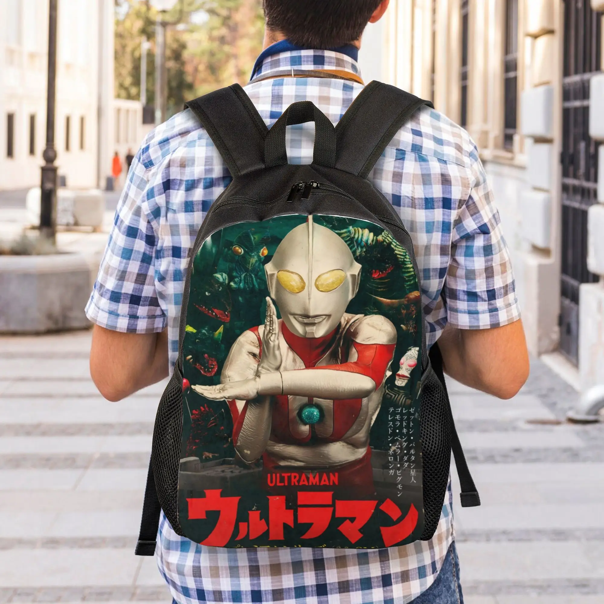 

Back to school season Ultraman 23 Backpack BANDAI For Men Women Light Backpack