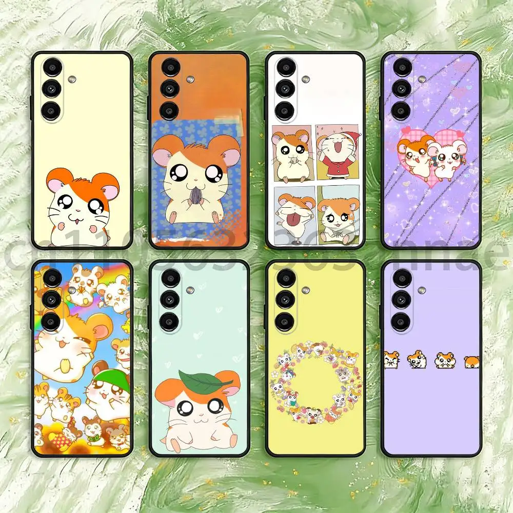 CUTE Cartoon Hamtaro Kawaii Little Hamster Phone Case For Samsung Galaxy S21 22 23 24 S25 Ultra PlusS20 FE S10 Plus  Cover Funda