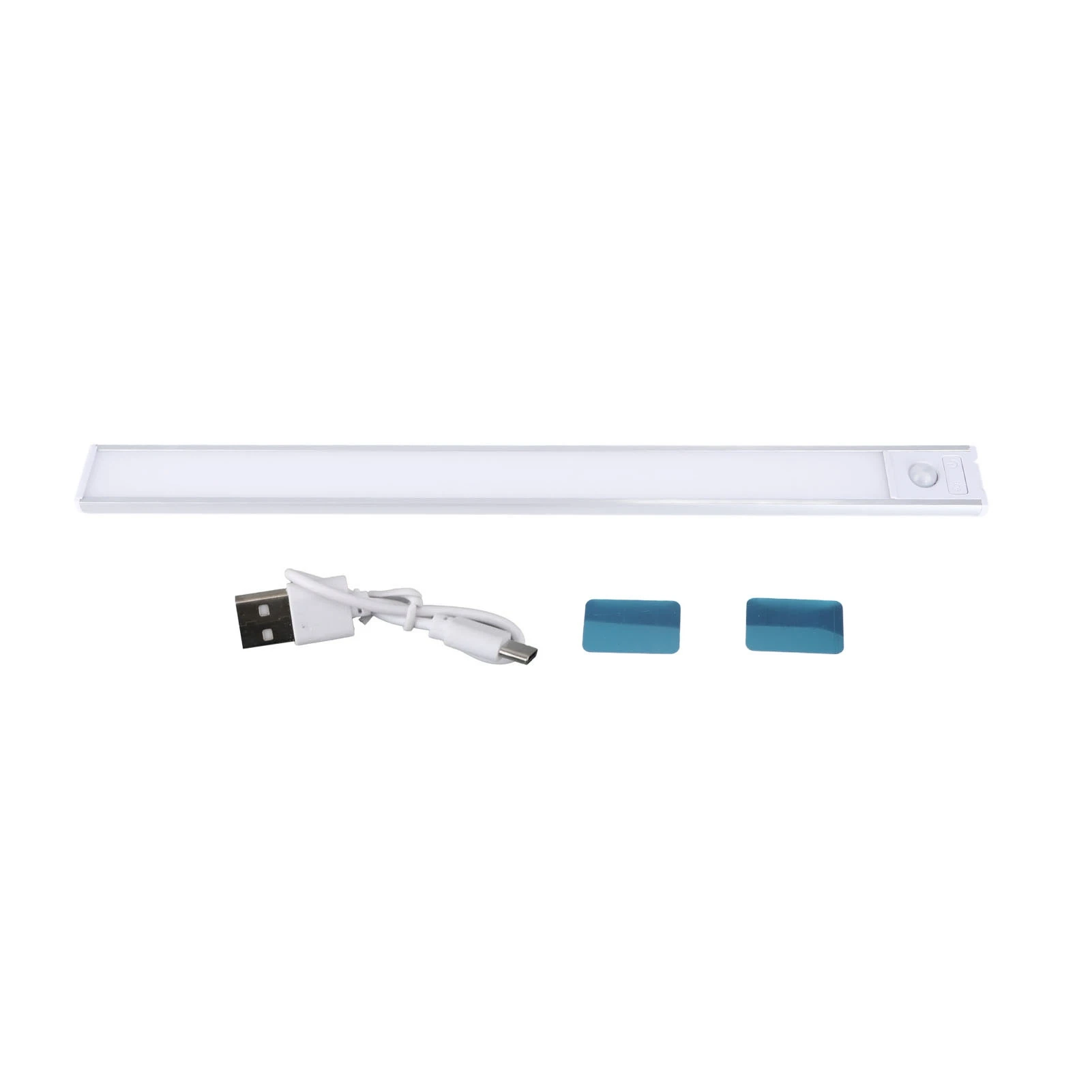 Luz LED con Sensor de movimiento para debajo del armario, tira de luz regulable de 3 colores, con batería recargable, para cocina y escaleras, ZK40