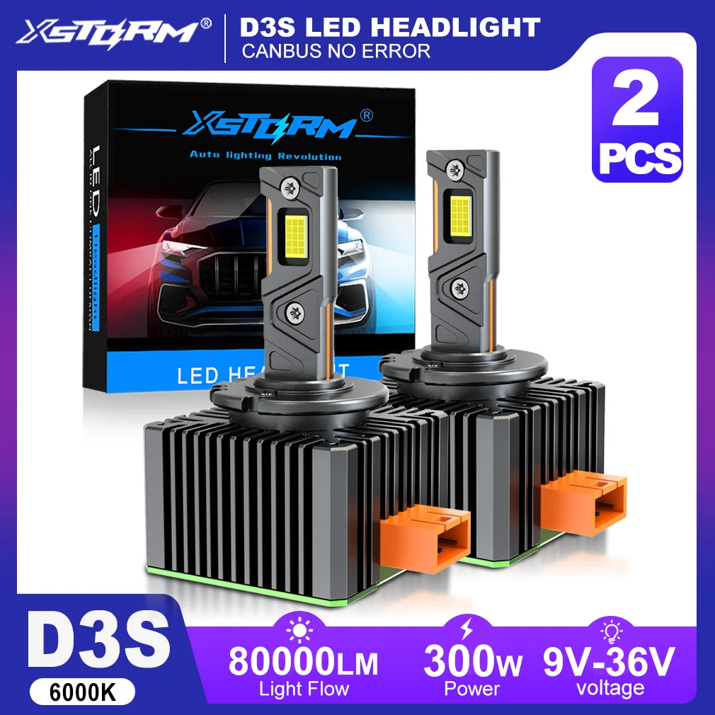 LEDヘッドライト D4S/D4R兼用 車検対応 純正HID交換 キャンセラー内蔵