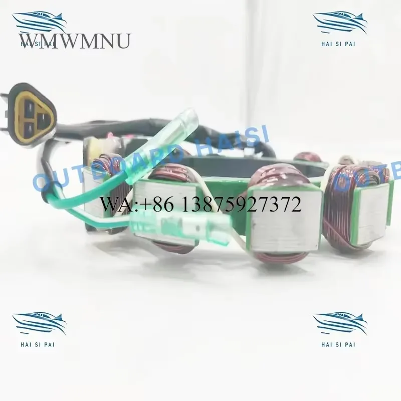 Wmwmnu New 688-85510-00 Stator Coil Assy for Outboard 2-Stroke 75-90HP 2-Cylinder Engine Made in China