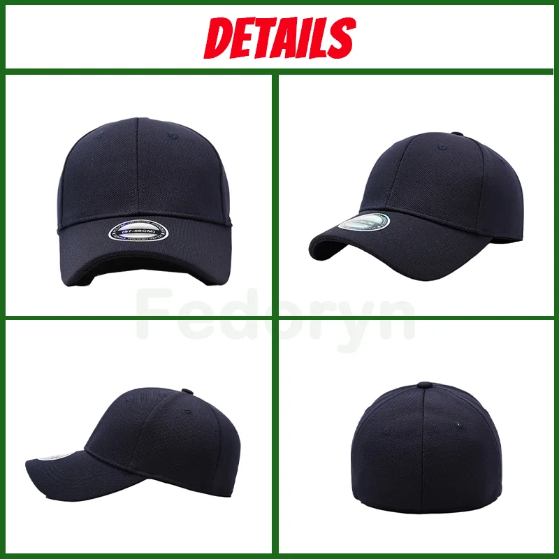 Fedoryn Custom Embroidery Fully Enclosed Hats for Men and Women DIY LOGO Design Print Hats Summer Sun Hat Unisex Wholesale image 6