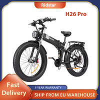 Ridstar H26 Pro Electric Bike 1000W Poweful Motor 48V 20Ah Battery 26*4.0 inch Fat Tires Ebike  36mph Max Speed 90km Range