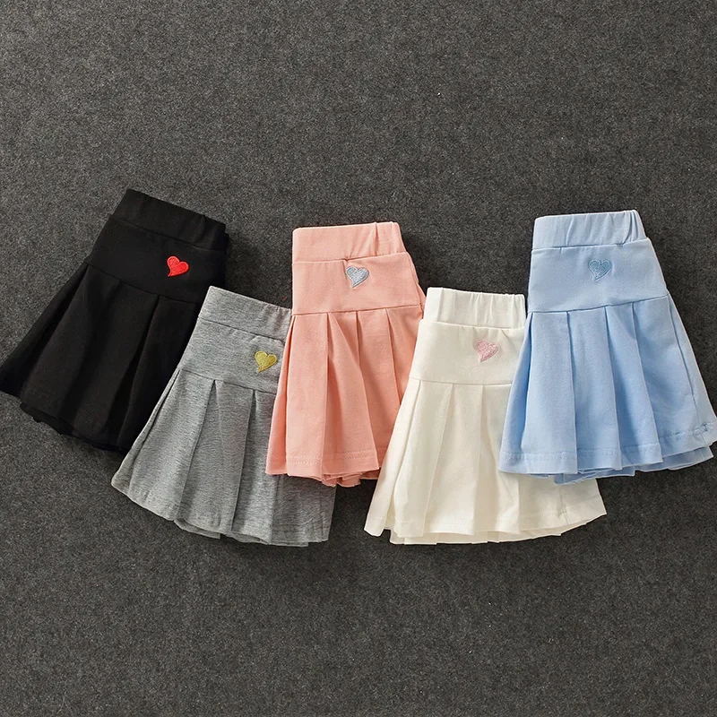 Der neue All-Match-Plissee-Culottes für Mädchen mit mittlerem und kleinem Sommer rock für Kinder und inneren Sicherheits hosen – Detail 4
