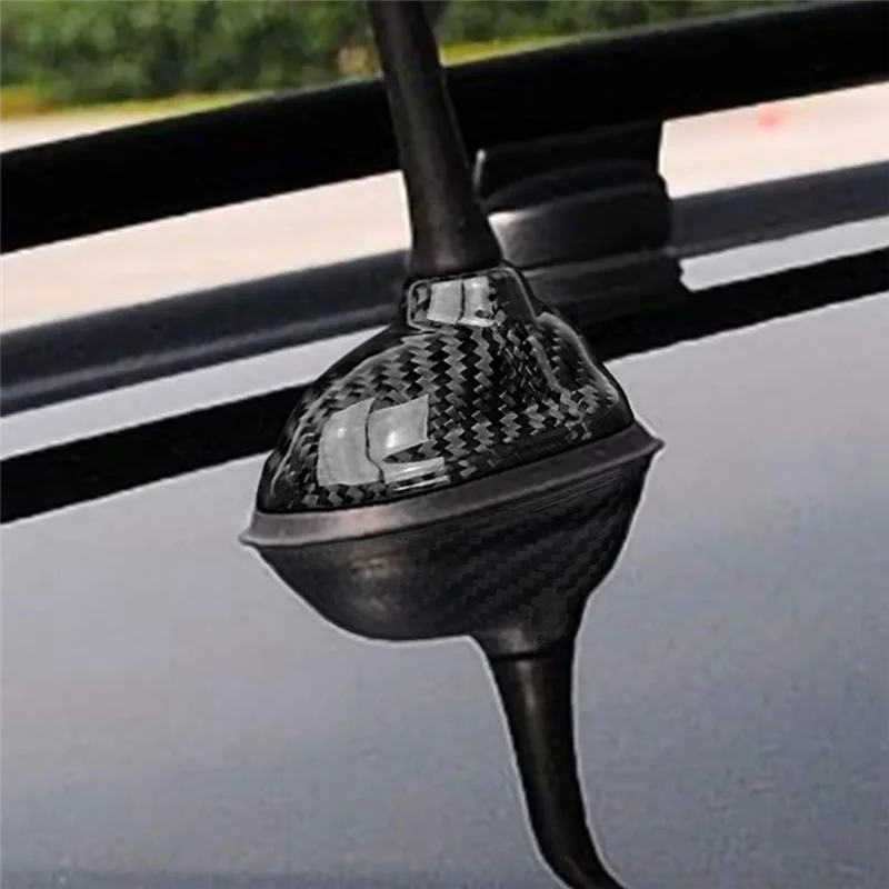 

Dry Carbon Fiber For Mini Cooper R55 R56 Spare Parts Car Roof Shark Fin Antenna Signal Aerials Cover Trim-A61E