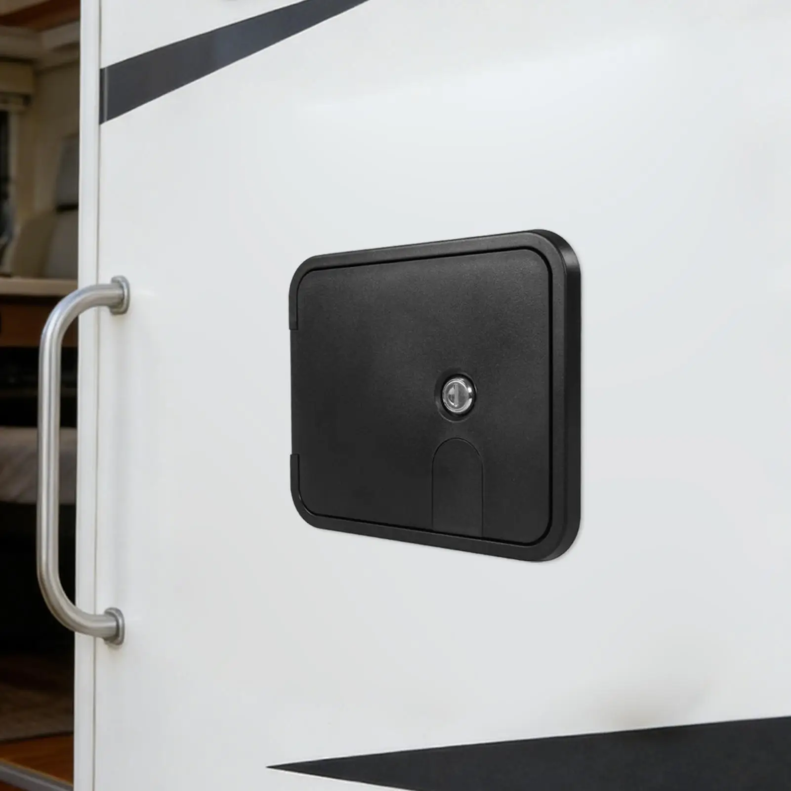 

Camper Hose Storage Cover Rust Resistant Compartment Cover RV Cord Storage Hatch for Inspection Port Floor Cable Indoor Vehicles