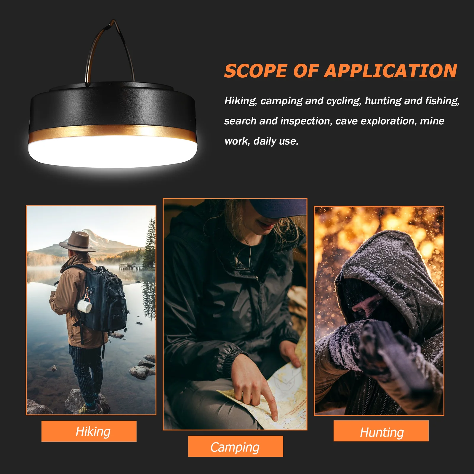 1Set Solar LED Camping Lantern Bright Light Portable Solar Powered for Outdoor Emergency Gift Camping Lantern Emergency Light