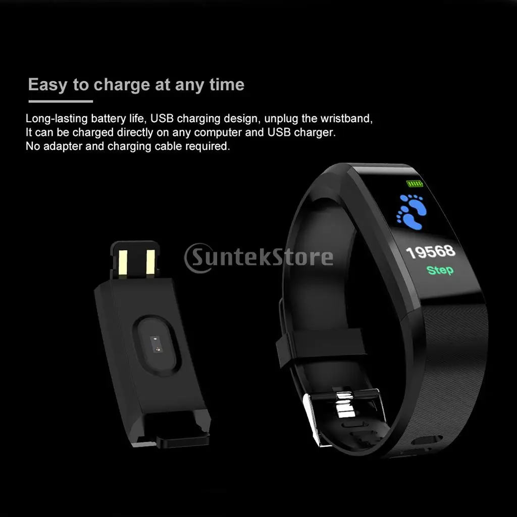 ID 115 Plus Smart Watch elet Wristband Activity   Sports Wristband Watch Smart Wrist Watch Fitness