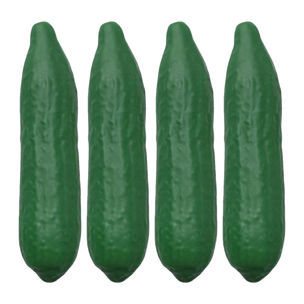 

4 Pcs Cucumber Pinch Birthday Party Favors Tricky Toy Elastic Squeeze Vegetable Stretchy Sensory Plaything Toys