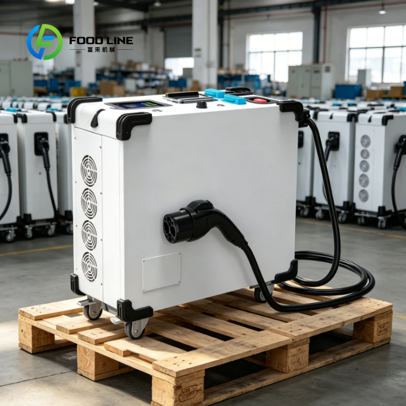 Customized 4KW Portable Movable DC EV Fast Charging Station, Compact Mobile Electric Car Charger with Touch Screen