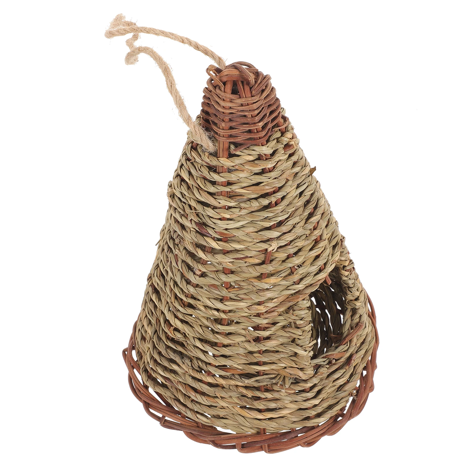 

Straw Rope Woven Bird Nest Parakeet Nests Parrot Breeding Cottage Safe Natural Home Decor Hanging Garden Outdoor Pet Supplies