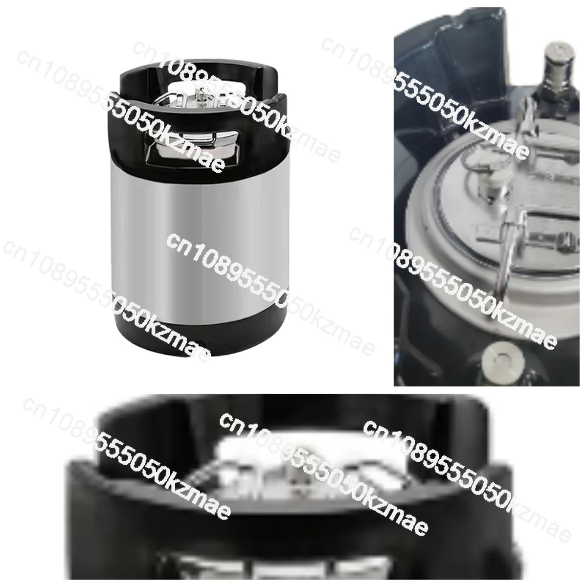 Beer Barrel Rubber Handle Barrel Stainless Steel Homemade Grower Leakproof Top Cover Lock