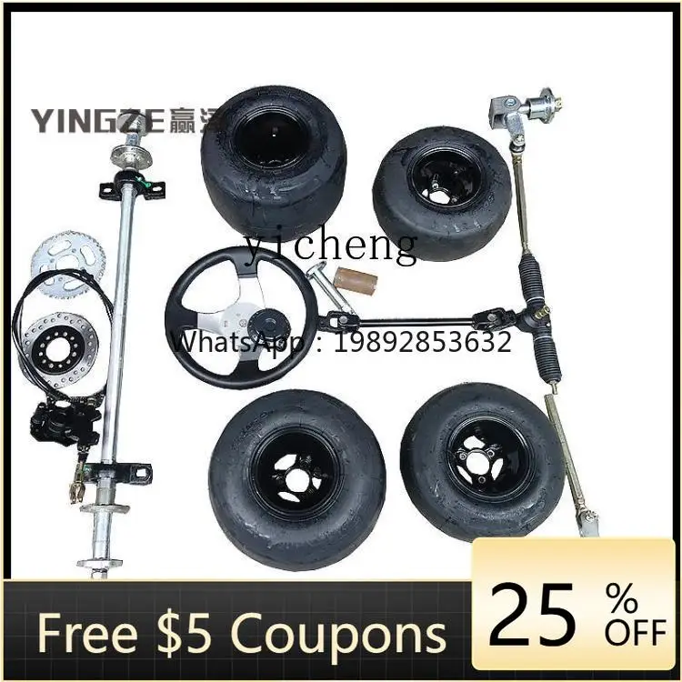 

Аксессуары для дрифт-карта TQH: модифицированный передний рулевой рычаг, задняя подвеска, задняя ось, 5-дюймовое колесо