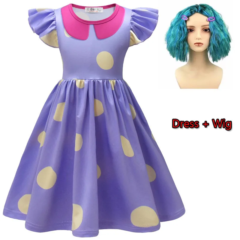 The Same Style Envy Cosplay Costume Princess Kids Girls Dress Wig Bag Halloween Carnival Birthday Happiness Party Suits